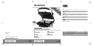 Manual SilverCrest IAN 72222 Grelhador de contacto