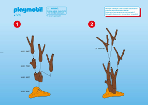 Manual de uso Playmobil set 7889 Accessories Árbol frondoso