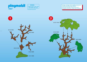 Manuale Playmobil set 7897 Accessories Familia de monos