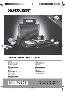 Handleiding SilverCrest IAN 90859 Contactgrill