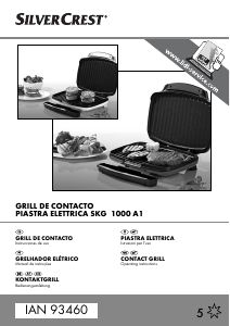 Manual de uso SilverCrest IAN 93460 Grill de contacto
