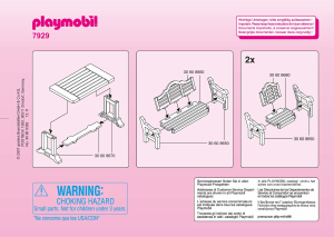 Manual Playmobil set 7929 Accessories Patio set