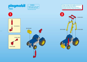 Bruksanvisning Playmobil set 7933 Accessories Circus traktor