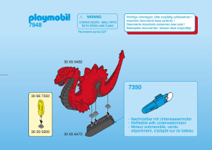 Manual de uso Playmobil set 7948 Accessories El monstruo de Loch Ness