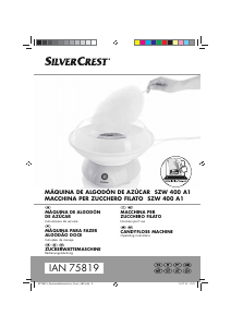 Manual SilverCrest IAN 75819 Máquina de algodão doce