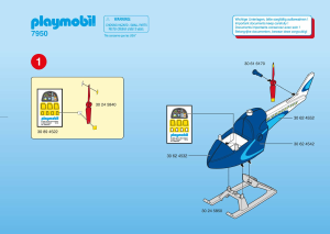 Manual de uso Playmobil set 7950 Accessories Helicóptero