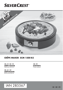 Manual SilverCrest IAN 285567 Crepe Maker