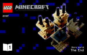 Brugsanvisning Lego set 21107 Minecraft Micro World – Enden