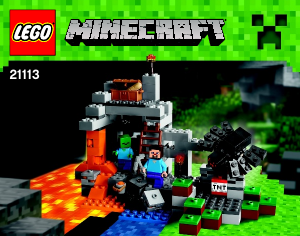 Bruksanvisning Lego set 21113 Minecraft Hulen