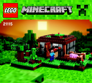 Bruksanvisning Lego set 21115 Minecraft Den første natten