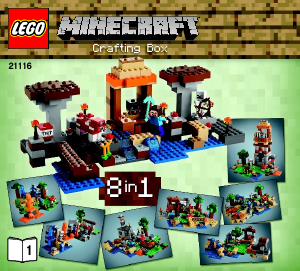 Manuale Lego set 21116 Minecraft Crafting box