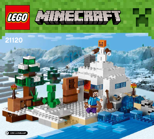 Manual Lego set 21120 Minecraft The snow hideout