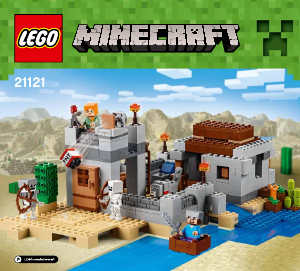 Brugsanvisning Lego set 21121 Minecraft Ørkenforposten