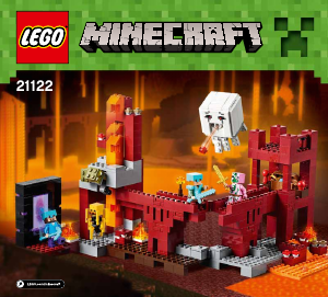 Brugsanvisning Lego set 21122 Minecraft Netherfæstningen