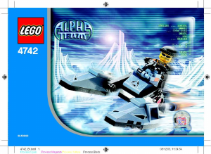 Bedienungsanleitung Lego set 4742 Alpha Team Motorschlitten