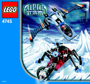 Bedienungsanleitung Lego set 4745 Alpha Team Blauer Adler gegen Schneeraupe