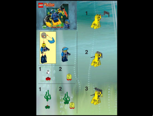 Manual Lego set 4790 Alpha Team Deep sea robot diver