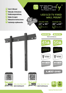 Manuale Techly ICA-PLB 114M Supporto da parete