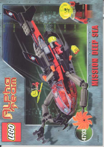 Manual de uso Lego set 4793 Alpha Team Submarino tiburón de Ogel