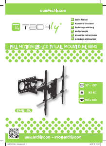 Manuale Techly ICA-PLB 180L Supporto da parete