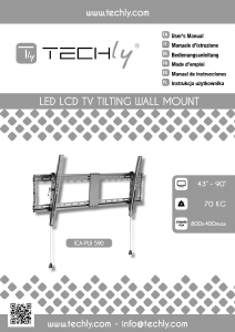 Handleiding Techly ICA-PLB 590 Muurbeugel