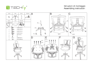 Посібник Techly ICA-CT MC057BK Офісний стілець