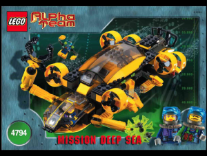 Manuale Lego set 4794 Alpha Team Sottomarino del comandante