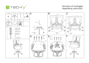 사용 설명서 Techly ICA-CT MC058BK 사무용 의자