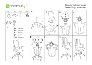 Bruksanvisning Techly ICA-CT MC086BK Kontorstol