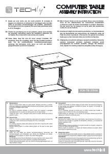 Посібник Techly ICA-TB 3791A Письмовий стіл