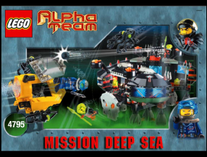 Manuale Lego set 4795 Alpha Team Base sottomarina di Ogel