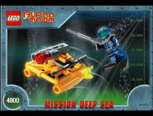 Manual de uso Lego set 4800 Alpha Team Submarina jet