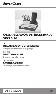 Manual SilverCrest IAN 315208 Organizador de mesa