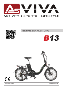 Bedienungsanleitung AsVIVA B13 Elektrofahrrad