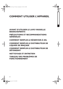 Mode d’emploi Bauknecht GMI 5010 SD IN Lave-vaisselle