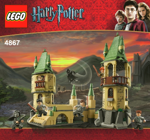 Handleiding Lego set 4867 Harry Potter Zweinstein