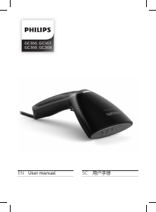 Handleiding Philips GC368 Steam&Go Plus Kledingstomer