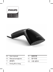 Hướng dẫn sử dụng Philips GC369 Steam&Go Plus Máy hấp quần áo