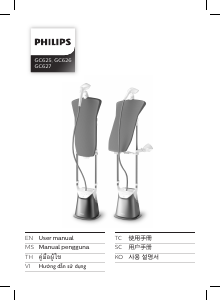 Hướng dẫn sử dụng Philips GC627 Máy hấp quần áo