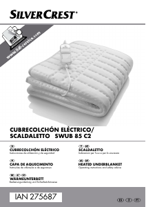 Manual SilverCrest IAN 275687 Cobertor eléctrico