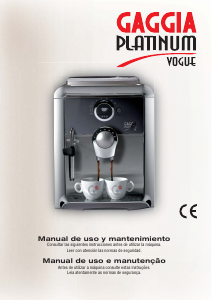 Manual Gaggia RI8174 Platinum Vogue Máquina de café