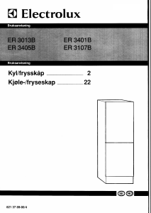Bruksanvisning Electrolux ER3107B Kyl-frys