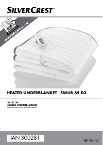 Manual SilverCrest IAN 300281 Electric Blanket