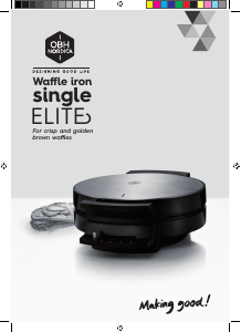 Manual OBH Nordica 6953 Single Elite Waffle Maker