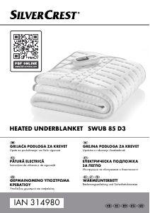 Наръчник SilverCrest IAN 314980 Електрическо одеяло