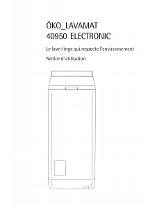 Mode d’emploi AEG LAV40950 Lave-linge