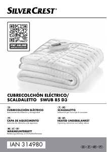 Manual SilverCrest IAN 314980 Cobertor eléctrico