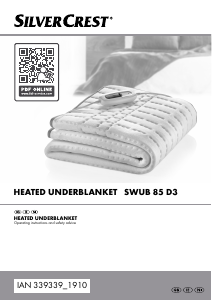 Manual SilverCrest IAN 339339 Electric Blanket