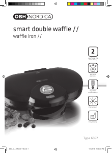 Manual OBH Nordica 6962 Smart Double Waffle Maker