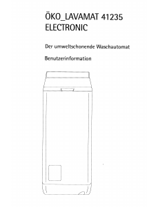 Bedienungsanleitung AEG LAV41235 Waschmaschine